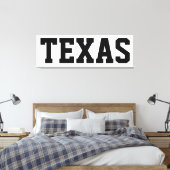 Texas Independence Day Canvas 57x18 Afdruk (Insitu (Slaapkamer))