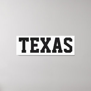 Texas Independence Day Canvas 57x18 Afdruk