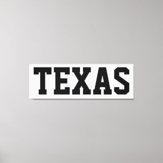Texas Independence Day Canvas 57x18 Afdruk