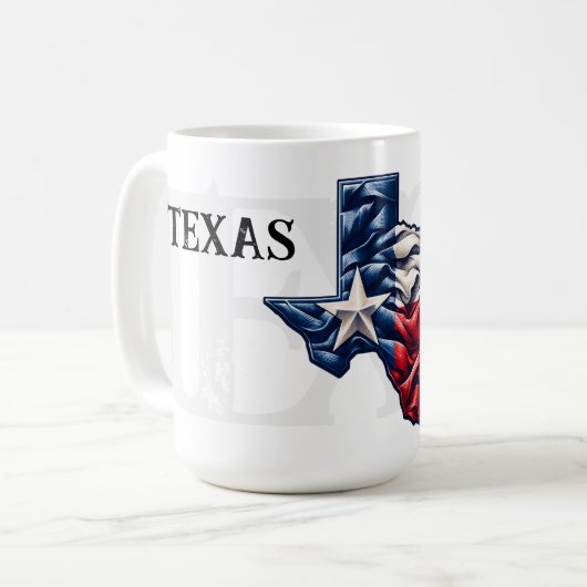 Texas Independence Day Ceramic Mug Koffiemok (Voorkant links)
