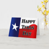 Texas Independence Day Kaart (Gele Bloem)