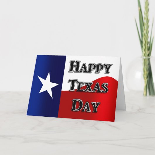 Texas Independence Day Kaart (Voorkant)