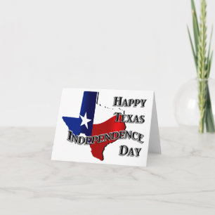 Texas Independence Day Kaart
