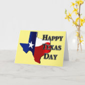 Texas Independence Day Kaart (Gele Bloem)