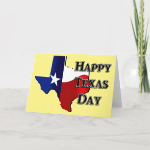 Texas Independence Day Kaart