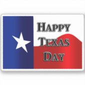 Texas Independence Day Sticker (Voorkant)