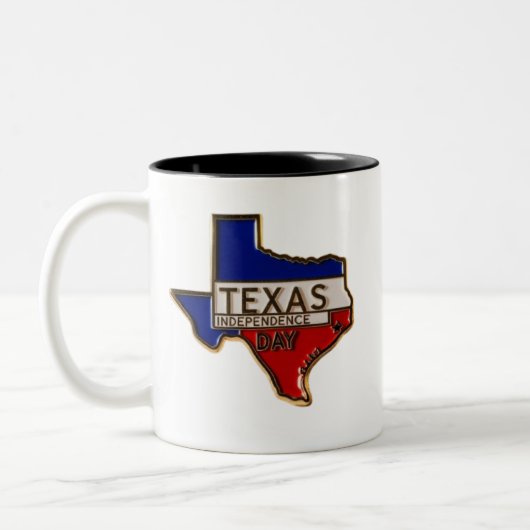 Texas Independence Day-Two-Tone Mok (Links)