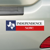 Texas Independence Flag bij Gadsden Rattlesnake Bumpersticker (Op auto)