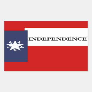 Texas Independence Lone Star Flag Rechthoekige Sticker