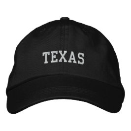 Texas Instelbaar Pet zwart