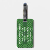 Texas Irish American Baggage Label Bagagelabel (Achterkant verticaal)