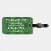 Texas Irish American Baggage Label Bagagelabel (Achterkant horizontaal)
