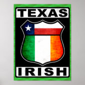 Texas Irish American Poster Print (Voorkant)