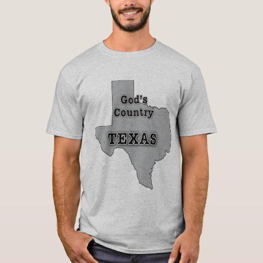 Texas is GOD'S LAND T-shirt (Voorkant)
