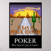 Texas is Poker Land Poster (Voorkant)