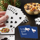 Texas is thuis waar het hart ligt pokerkaarten (Insitu)