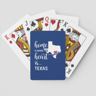 Texas is thuis waar het hart ligt pokerkaarten