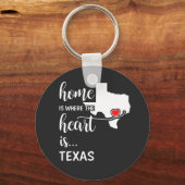 Texas is thuis waar het hart ligt sleutelhanger (Voorkant)