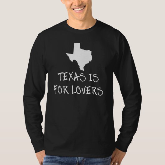 Texas is voor State Word Design T-shirt (Voorkant)