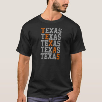 Texas Jersey Vintage Verenigde Staten Distressed T T-shirt