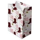 Texas Jingle helemaal tot Kerstmis Medium Cadeauzakje (Voorkant Gekanteld)