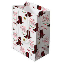Texas Jingle helemaal tot Kerstmis Medium Cadeauzakje