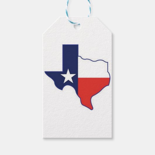 TEXAS KAART CADEAULABEL (Voorkant)