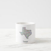 Texas-kaart Espresso Kop (Voorkant)
