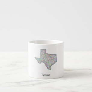 Texas-kaart Espresso Kop