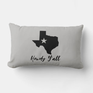 Texas kaart Lone Star State Howdy Y'all  Kussen