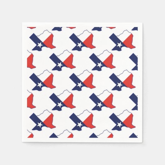 TEXAS KAART SERVETTEN (Voorkant)