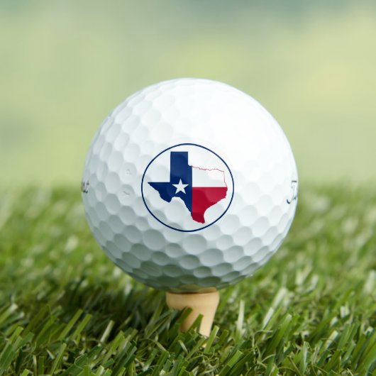 Texas kaart vlag golfballen (Insitu Shirt)