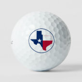 Texas kaart vlag golfballen (Voorkant)