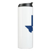 Texas kaart vlag thermosbeker (Gedraaid links)