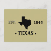 Texas kaart zwart de eenzame sterrenstaat (Voorkant)