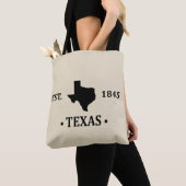 Texas kaart zwart de eenzame sterrenstaat tote bag (Dichtbij)