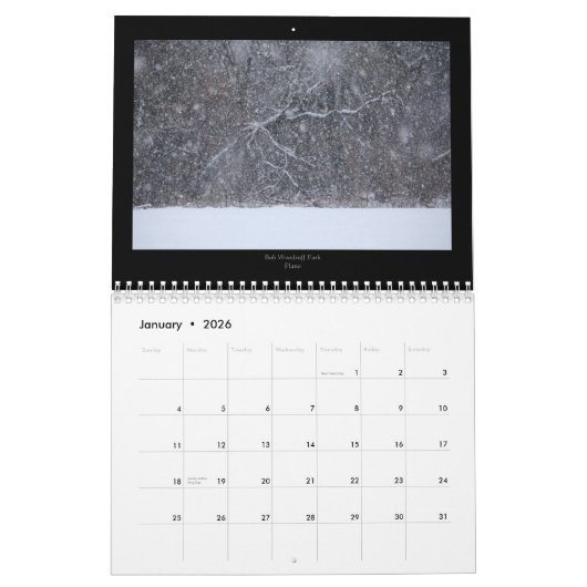 Texas Kalender 2025 (Jan 2026)