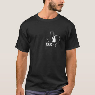 Texas Kat Moeder Borst Hart Oma Zus Familie T-shirt