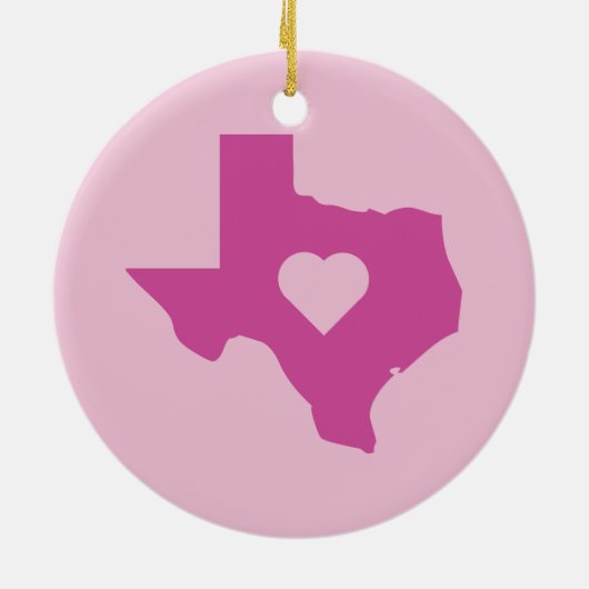 Texas Keramisch Ornament (Achterkant)