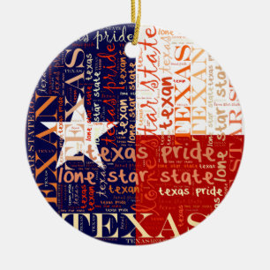 Texas Keramisch Ornament