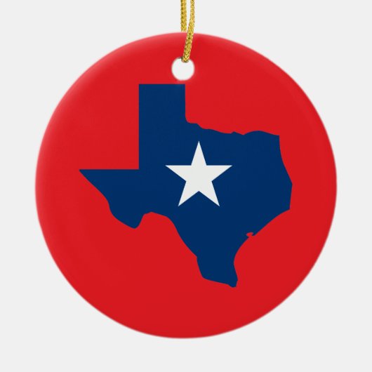 Texas Keramisch Ornament (Voorkant)
