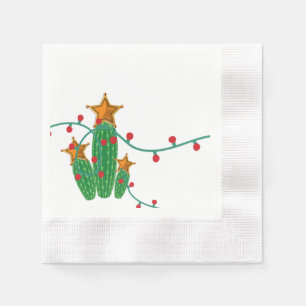 Texas kerstcocktailservet servet