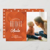 Texas Kerstfeestdag Foto van jouw stad Feestdagenkaart (Voorkant / Achterkant)