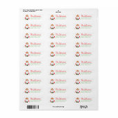 Texas Kerstman Etiket (Full Sheet)