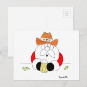 Texas Kerstman Kerstkaart Feestdagenkaart (Voorkant / Achterkant)