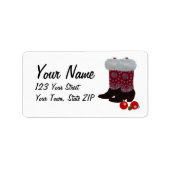 Texas Kerstmis Etiket (Voorkant)