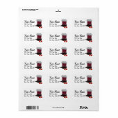 Texas Kerstmis Etiket (Full Sheet)