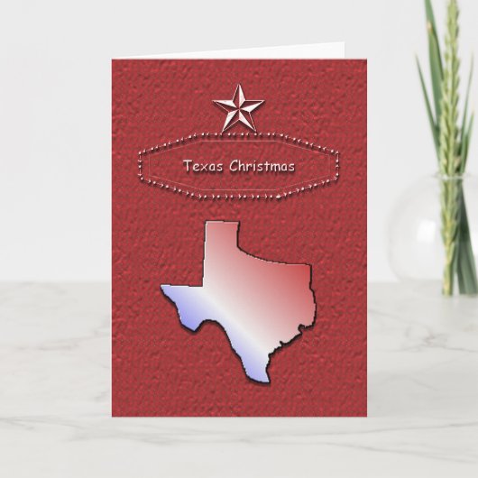 Texas Kerstmis Feestdagen Kaart (Voorkant)