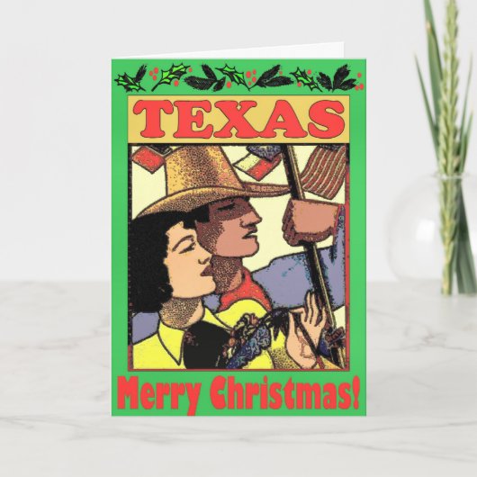 Texas Kerstmis Feestdagen Kaart (Voorkant)