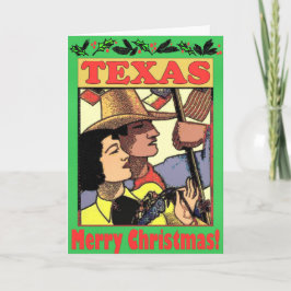 Texas Kerstmis Feestdagen Kaart
